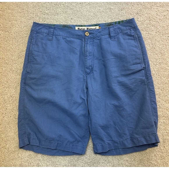 Tailor Vintage Other - Tailor Vintage Chino Shorts Men's Size 34 Blue Linen Cotton 9 Inch Inseam